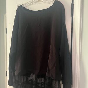 NWT Anthropologie long sleeve tunic with lace